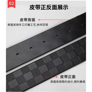 Thắt lưng nam da bò thật không đầu, ca rô, khóa mịn RSQ - Giá ưu đãi 251.375₫