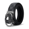 Thắt Lưng Nam Da Thật 3.5cm Chữ G Kẻ Sọc Khóa Tự Động, phù hợp quần jean, chỉ 111.650₫ 9