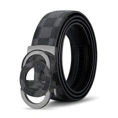 Thắt Lưng Nam Da Thật 3.5cm Chữ G Kẻ Sọc Khóa Tự Động, phù hợp quần jean, chỉ 111.650₫ 9