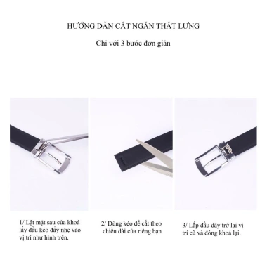 Thắt lưng nam da thật cao cấp hai mặt 3.2cm Roger & Fank - Giá ưu đãi 817.000₫ 7