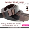 Thắt lưng nam da thật, khóa đục lỗ đa size, dây nịt không mặt - Bền bỉ 4