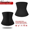 Thắt lưng nam đen giảm béo: Corset tập luyện, kiểm soát bụng, nén thoáng khí 6