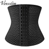 Thắt lưng nam đen giảm béo: Corset tập luyện, kiểm soát bụng, nén thoáng khí 10