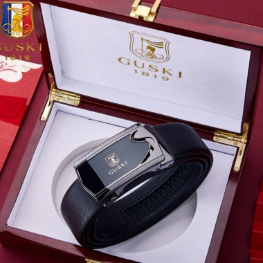 Thắt lưng nam GUSKI da bò thật sang trọng - Chính hãng, giảm giá 895.000đ