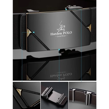 Thắt lưng nam HARDENPOLO da bò fullbox EL07 - Khóa tự động, cao cấp, giá 198.000 5