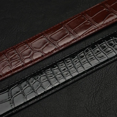 Thắt Lưng Nam Họa Tiết Cá Sấu Da PU Tự Khóa - Đầu Quần Kinh Doanh Giá 67,511₫ 7