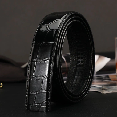 Thắt Lưng Nam Họa Tiết Cá Sấu Da PU Tự Khóa - Đầu Quần Kinh Doanh Giá 67,511₫ 10