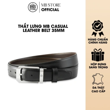 Thắt Lưng Nam MB 35mm Da Bê 2 Mặt Khóa Palladium Cao Cấp MB118.447 - 4.55 Triệu