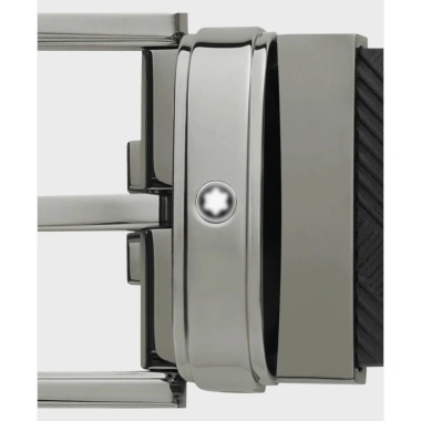 Thắt Lưng Nam MB 35mm Da Bò 2 Mặt Rectangular Roll Pin Buckle - Giá giảm 5.350.000 VND MB123.908 MB130.586