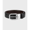 Thắt Lưng Nam MB Horseshoe Buckle 30mm Da Bê 2 Mặt Black Brown Khóa Palladium 7,5 Triệu 2
