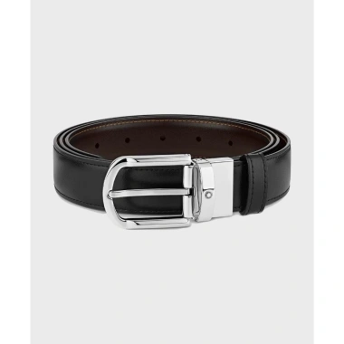 Thắt Lưng Nam MB Horseshoe Buckle 30mm Da Bê 2 Mặt Black Brown Khóa Palladium 7,5 Triệu 2 Thắt Lưng Nam MB Horseshoe Buckle 30mm Da Bê 2 Mặt Black Brown Khóa Palladium 7,5 Triệu 2
