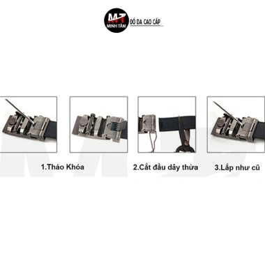 Thắt lưng nam Minh Tâm da bò, khóa tự động MT2 - Giá ưu đãi 200.000 7 Thắt lưng nam Minh Tâm da bò, khóa tự động MT2 - Giá ưu đãi 200.000 7