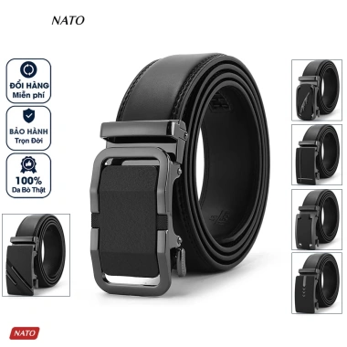 Thắt Lưng Nam Nato AP Khóa Tự Động Da Bò Cao Cấp – Đẹp, Trẻ Trung, Phù Hợp Công Sở & Đi Học – Giá 169.999₫