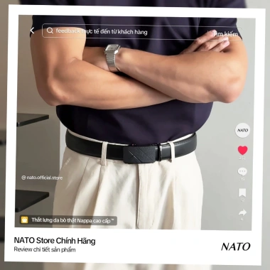 Thắt Lưng Nam Nato AP Khóa Tự Động Da Bò Cao Cấp – Đẹp, Trẻ Trung, Phù Hợp Công Sở & Đi Học – Giá 169.999₫