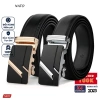 Thắt lưng nam Nato Platinum da bò, khóa tự động, sang trọng, trẻ trung 160k