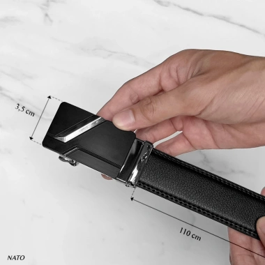 Thắt lưng nam Nato Platinum da bò, khóa tự động, sang trọng, trẻ trung 160k 4