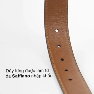 Thắt lưng nam Neil Belt da bò thật vân Saffiano, khóa kim Andras cao cấp - Giá chỉ 449.000 VND 6