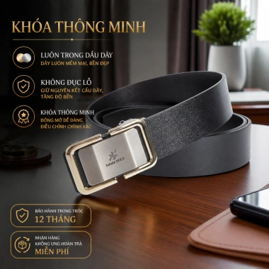 Thắt Lưng Nam Quảng Châu BekeLE TL02 Da Microfiber Khóa Tự Động 1.2m x 3.5cm - 211.000₫ 7