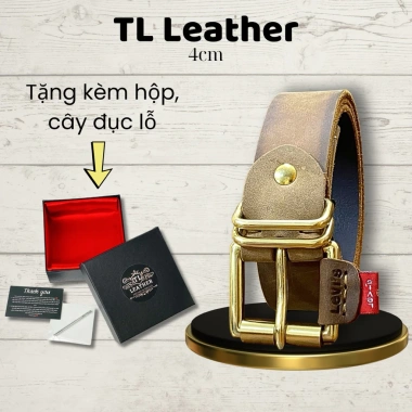 Thắt Lưng Nam TL LEATHER Da Bò Nguyên Tấm - Khóa Đồng Đúc Bền Bỉ, 380.000đ 2