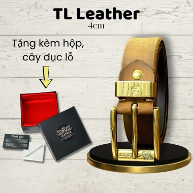 Thắt Lưng Nam TL LEATHER Da Bò Sáp, Mặt Khóa Hợp Kim Chống Rỉ - Bền Bỉ, Giá 380.000₫ 2