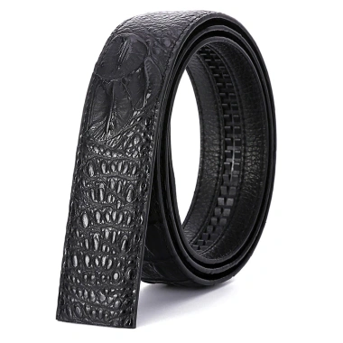Thắt Lưng Nam Tự Động Khóa Da Thật Họa Tiết Cá Sấu Thời Trang Trung Niên 173.350