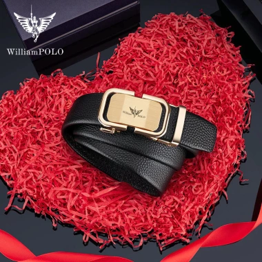 Thắt Lưng Nam WilliamPOLO Da Bò 100% WP798 Hộp Gỗ Quà Tặng - Giá 1,5tr
