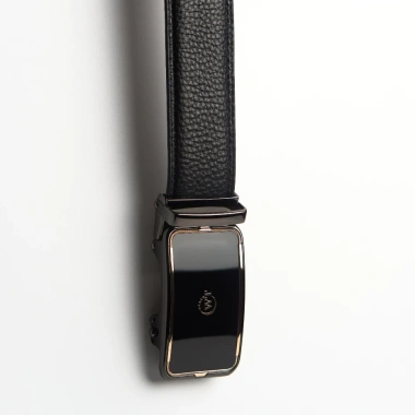 Thắt Lưng Nam WT Leather Da Bò Cao Thật 3.5cm Gold Border Khóa Tăng Đơ Nâu Đen - Giá ưu đãi 937.500₫