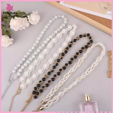 Thắt Lưng Ngọc Trai Bule Co Giãn Phụ Nữ Thanh Lịch Phụ Kiện Quần Áo Nữ 77.000₫