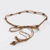 Thắt lưng nữ Bohemian mỏng retro nâu, họa tiết dân tộc, giảm giá 23% chỉ 59.080₫ 7