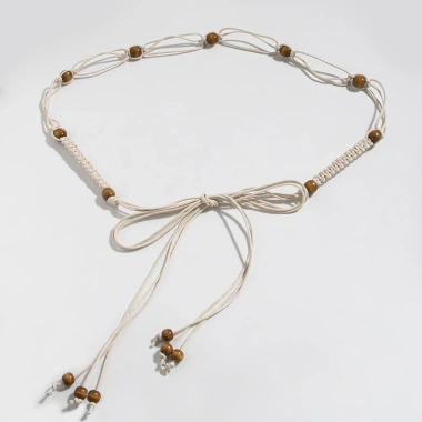 Thắt lưng nữ Bohemian mỏng retro nâu, họa tiết dân tộc, giảm giá 23% chỉ 59.080₫ 9