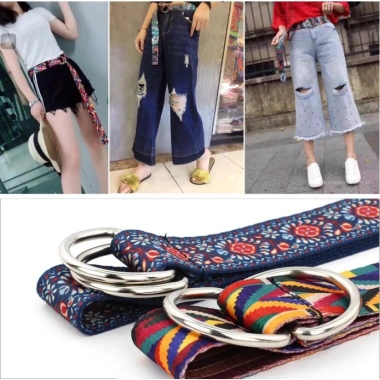Thắt lưng nữ canvas hai mặt in họa tiết bohemian - thời trang, giảm giá 58.995₫ 9