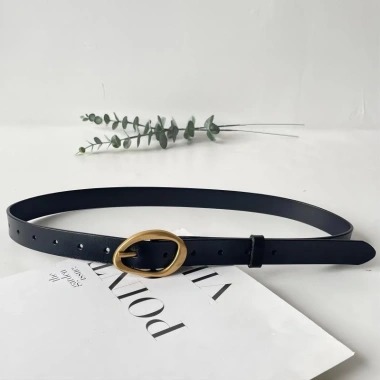 Thắt lưng nữ da bò thật thiết kế hình học, khóa sang trọng - Giá chỉ 107.755₫ 2