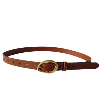 Thắt lưng nữ da bò thật thiết kế hình học, khóa sang trọng - Giá chỉ 107.755₫ 7