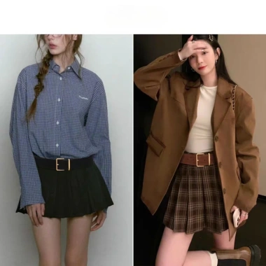 Thắt lưng nữ da lộn pin buckle - Phối dễ dàng với quần jeans, giá chỉ 59.166 VND