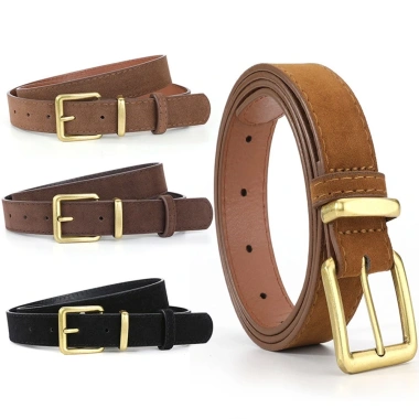 Thắt lưng nữ da lộn pin buckle - Phối dễ dàng với quần jeans, giá chỉ 59.166 VND