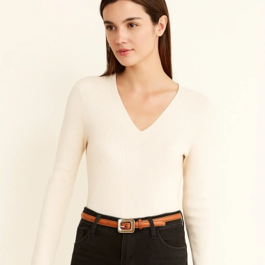 Thắt lưng nữ da PU đa năng, phù hợp quần jeans, thời trang, giá 54.010 VND 5