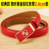 Thắt Lưng Nữ Da Thật Chính Hãng Khóa Tự Động Trắng Phối Jean Giao Nhanh 181k 10