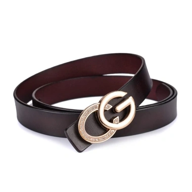Thắt lưng nữ da thật thời trang khóa kim loại CG - giảm 20% còn 159.000₫