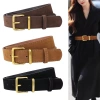 Thắt lưng nữ HYCEO da lộn đa năng, khóa chốt vàng 3,3cm, phụ kiện thời trang quần jean - Giá ưu đãi 102.300 VND 7