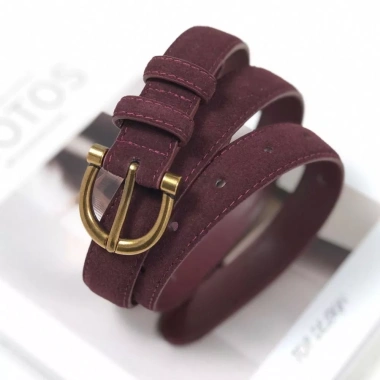 Thắt lưng nữ HYCEO da lộn sang trọng đa năng, khóa chốt thời trang, dây rộng trang trí váy: chỉ 97.900₫ 7