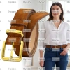 Thắt lưng nữ HYCEO da lộn vintage đa năng, pin khóa sang trọng chỉ 88.000₫