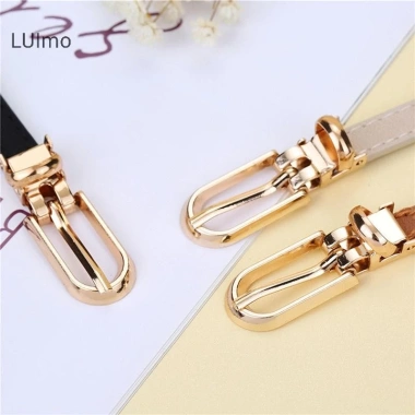 Thắt Lưng Nữ Skinny Đen Trắng Xám Khóa Pin Điều Chỉnh Phối Jeans Mùa Hè 26.550 VND