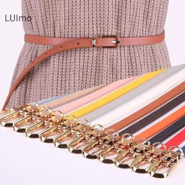 Thắt Lưng Nữ Skinny Đen Trắng Xám Khóa Pin Điều Chỉnh Phối Jeans Mùa Hè 26.550 VND