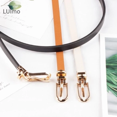 Thắt Lưng Nữ Skinny Đen Trắng Xám Khóa Pin Điều Chỉnh Phối Jeans Mùa Hè 26.550 VND