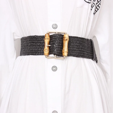 Thắt Lưng OFF WHITE Dệt Kim Bohemian Co Giãn Màu Trắng Thời Trang Nữ Cao 4 Thắt Lưng OFF WHITE Dệt Kim Bohemian Co Giãn Màu Trắng Thời Trang Nữ Cao 4
