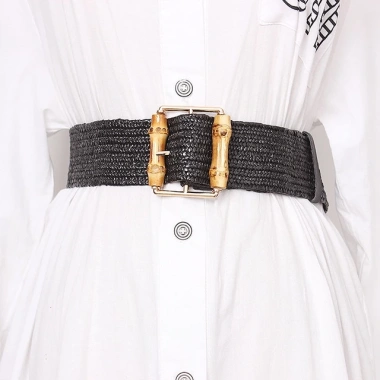Thắt Lưng OFF WHITE Dệt Kim Bohemian Co Giãn Màu Trắng Thời Trang Nữ Cao 10 Thắt Lưng OFF WHITE Dệt Kim Bohemian Co Giãn Màu Trắng Thời Trang Nữ Cao 10
