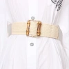 Thắt Lưng OFF WHITE Dệt Kim Bohemian Co Giãn Màu Trắng Thời Trang Nữ Cao 12
