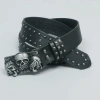 Thắt lưng punk skull da gothic đinh tán, điều chỉnh được, unisex 78.320₫ 9