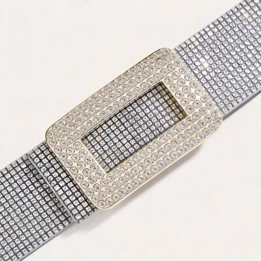 Thắt Lưng Sequin PU Rộng Khóa Vuông Kim Cương Phong Cách Punk Y2K cho Bé Gái 4 Thắt Lưng Sequin PU Rộng Khóa Vuông Kim Cương Phong Cách Punk Y2K cho Bé Gái 4
