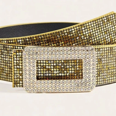 Thắt Lưng Sequin PU Rộng Khóa Vuông Kim Cương Phong Cách Punk Y2K cho Bé Gái 7 Thắt Lưng Sequin PU Rộng Khóa Vuông Kim Cương Phong Cách Punk Y2K cho Bé Gái 7